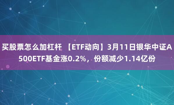 买股票怎么加杠杆 【ETF动向】3月11日银华中证A500ETF基金涨0.2%，份额减少1.14亿份