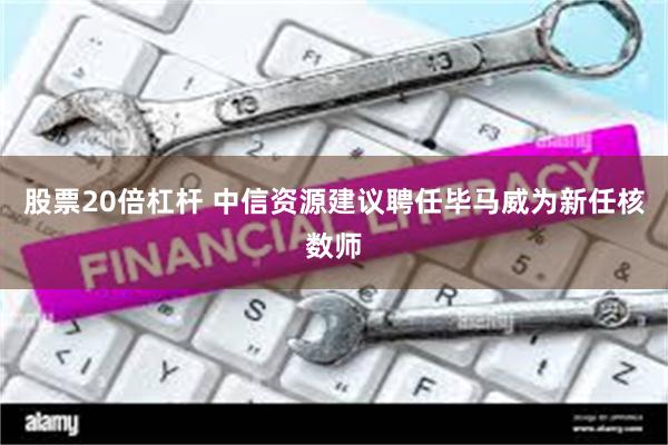 股票20倍杠杆 中信资源建议聘任毕马威为新任核数师