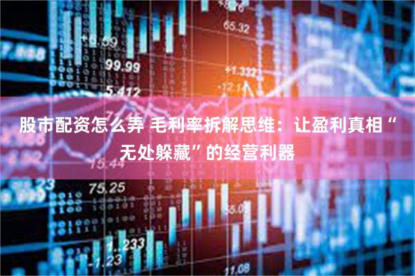 股市配资怎么弄 毛利率拆解思维：让盈利真相“无处躲藏”的经营利器